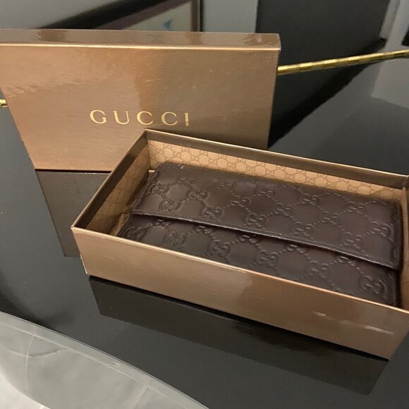Gently Worn Guccissima Brown Leather Wallet - Picture 3 of 3